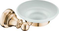 Brass soap dish (glass)