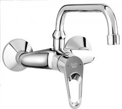 POLO wall-mounted sink mixer with swivel spout