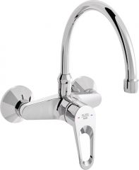 POLO wall-mounted sink mixer with swivel spout